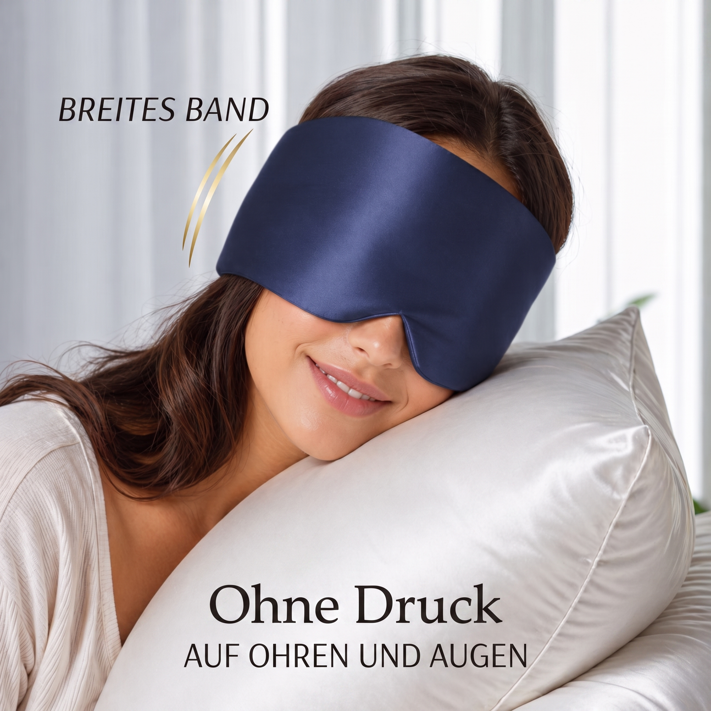 AirComfort™ PureSilk Sleep Mask — Tiefe Ruhe. Vollständige Dunkelheit.