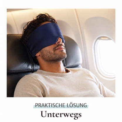 AirComfort™ PureSilk Sleep Mask — Tiefe Ruhe. Vollständige Dunkelheit.