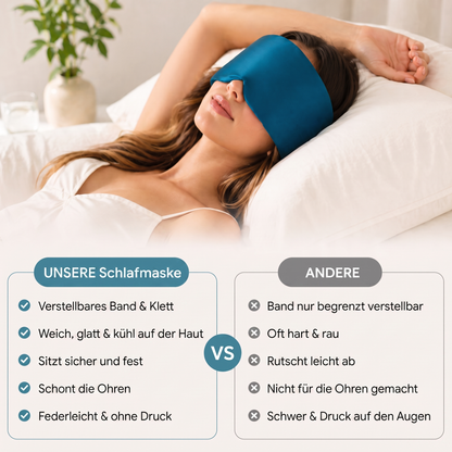 AirComfort™ PureSilk Sleep Mask — Tiefe Ruhe. Vollständige Dunkelheit.