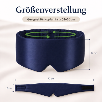 AirComfort™ PureSilk Sleep Mask — Tiefe Ruhe. Vollständige Dunkelheit.