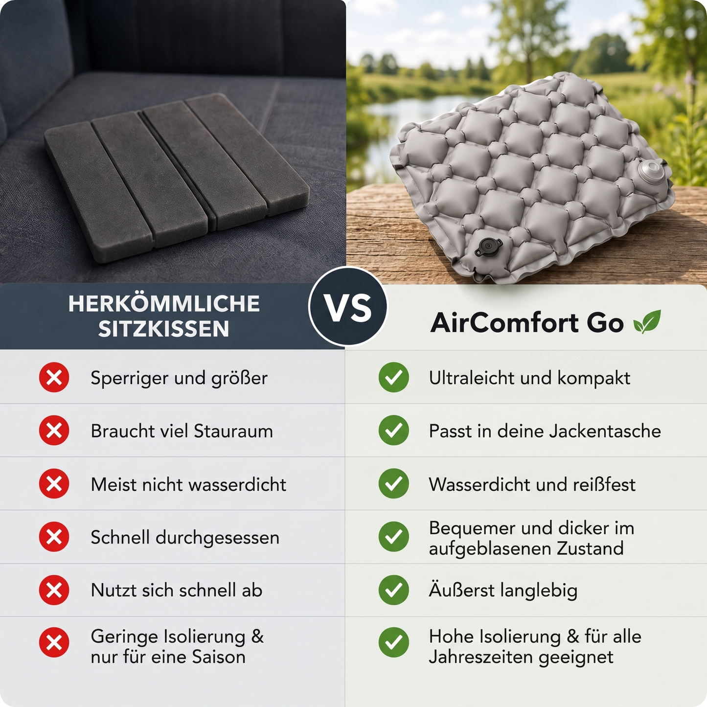 AirComfort™ Go - Immer bequem sitzen