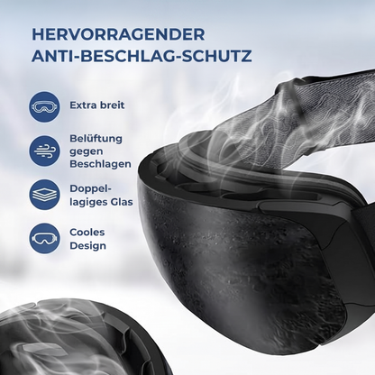 AlpineSight Pro - Skibrille (auch geeignet für Brillenträger)
