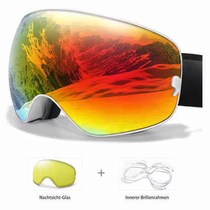 AlpineSight Pro - Skibrille (auch geeignet für Brillenträger)