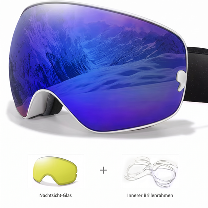 AlpineSight Pro - Skibrille (auch geeignet für Brillenträger)