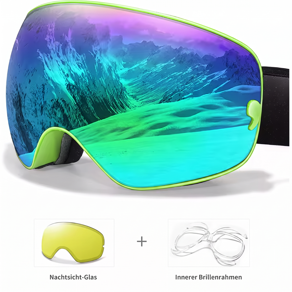 AlpineSight Pro - Skibrille (auch geeignet für Brillenträger)