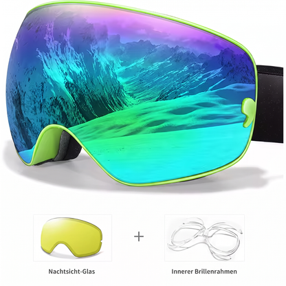 AlpineSight Pro - Skibrille (auch geeignet für Brillenträger)