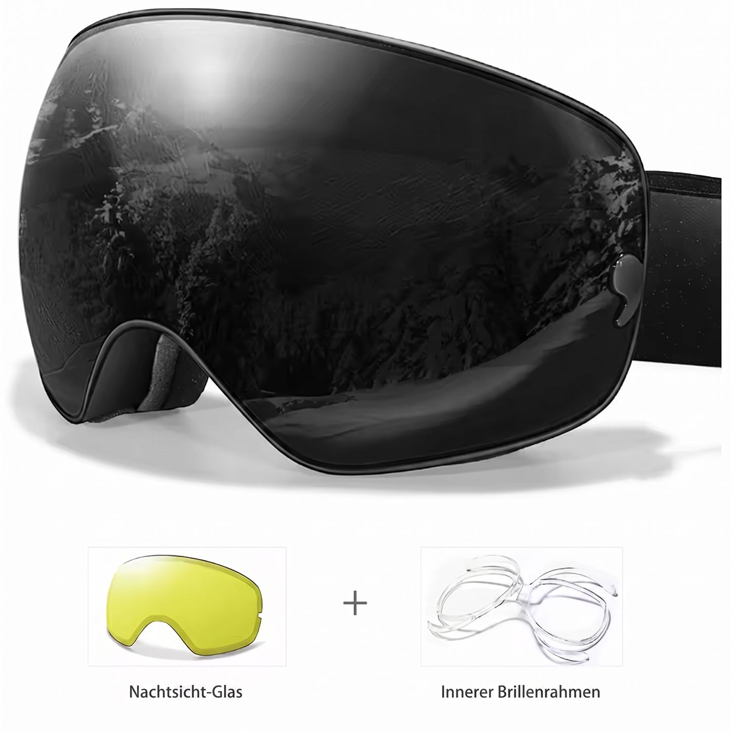AlpineSight Pro - Skibrille (auch geeignet für Brillenträger)