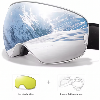 AlpineSight Pro - Skibrille (auch geeignet für Brillenträger)
