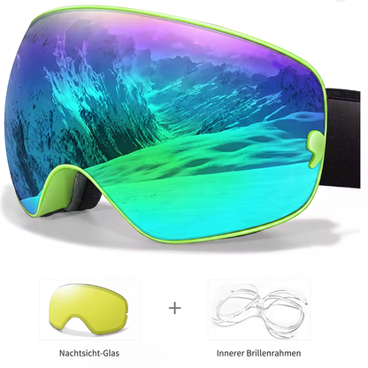 AlpineSight Pro - Skibrille (auch geeignet für Brillenträger)