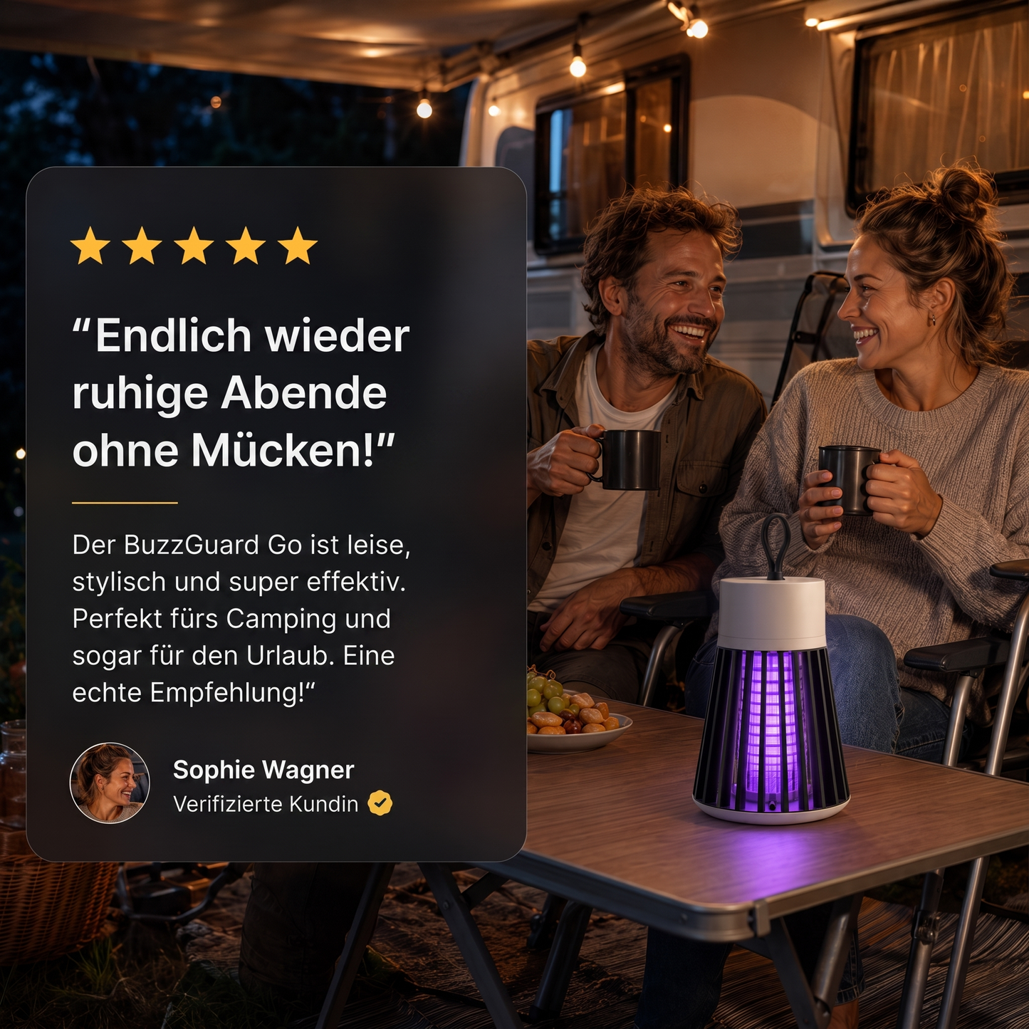 BuzzGuard Go 2 - Schützen Sie sich drinnen und draußen vor Mücken