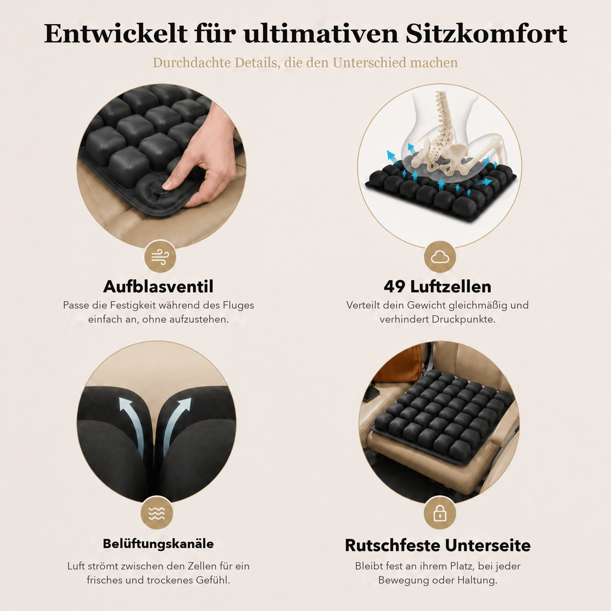 AirComfort™ Flight — Keine Schmerzen mehr bei langen Reisen