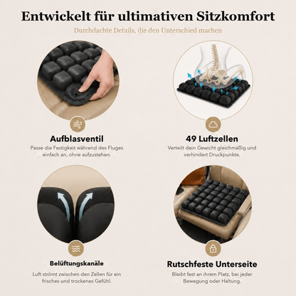 AirComfort™ Flight — Keine Schmerzen mehr bei langen Reisen