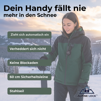 AlpineLock™ - Wintersport Sicherungsband für Telefon