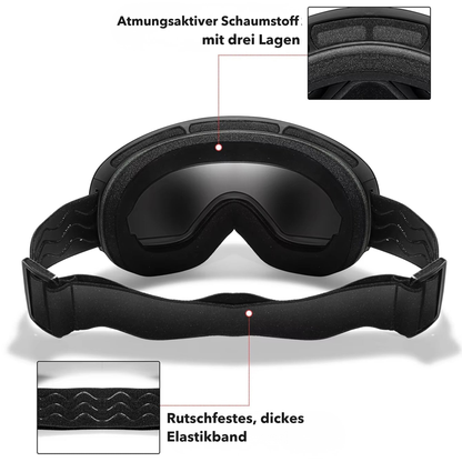 AlpineSight Pro - Skibrille (auch geeignet für Brillenträger)