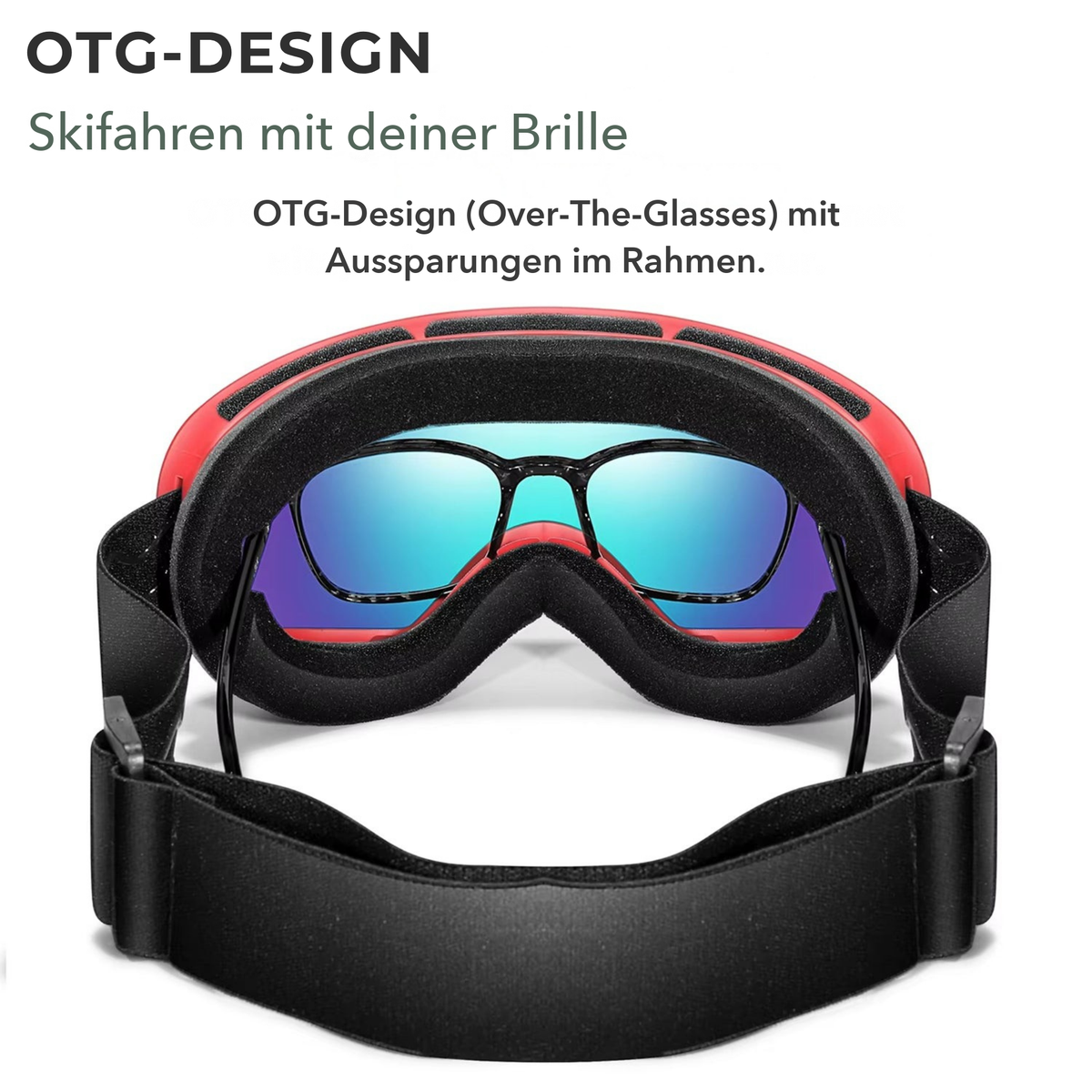 AlpineSight Pro - Skibrille (auch geeignet für Brillenträger)
