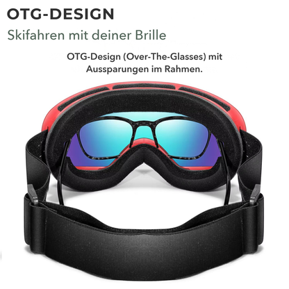 AlpineSight Pro - Skibrille (auch geeignet für Brillenträger)