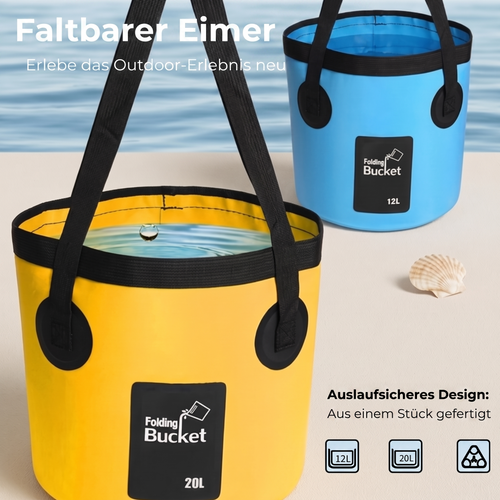 AquaFold™ Faltbarer Eimer 12L-20L - Einfach einpacken & mitnehmen