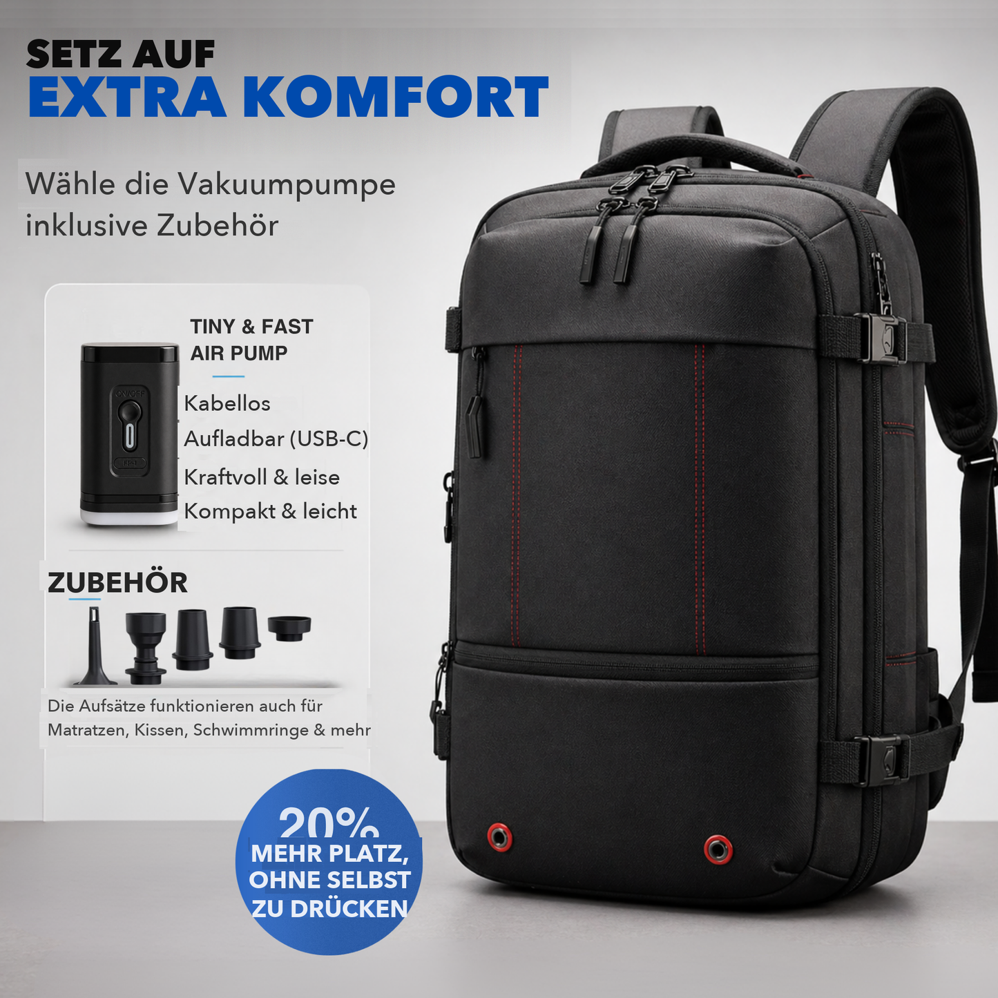 Carry On™ AirCore - Winzige & Schnelle Luftpumpe