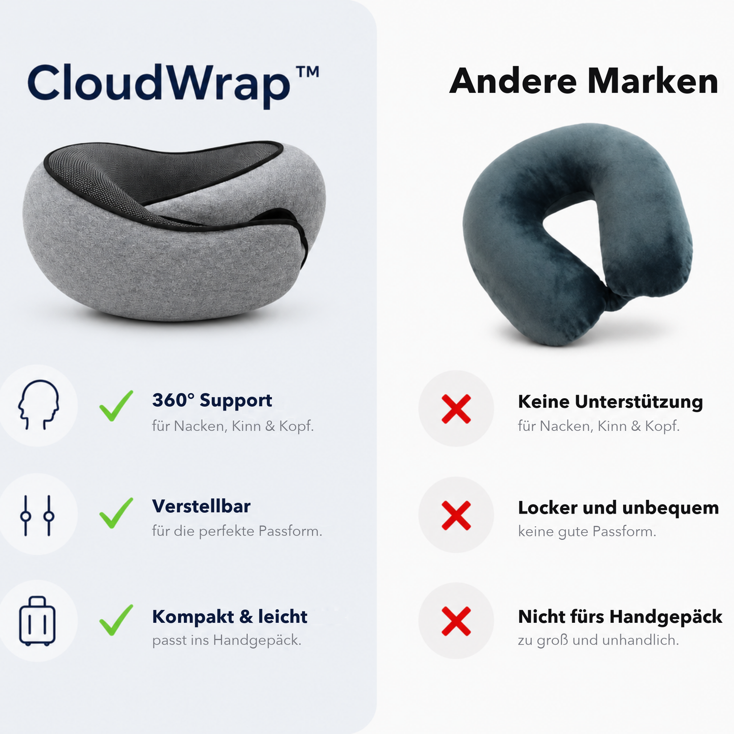 CloudWrap™ | Kein Nickerchen-Nacken mehr unterwegs