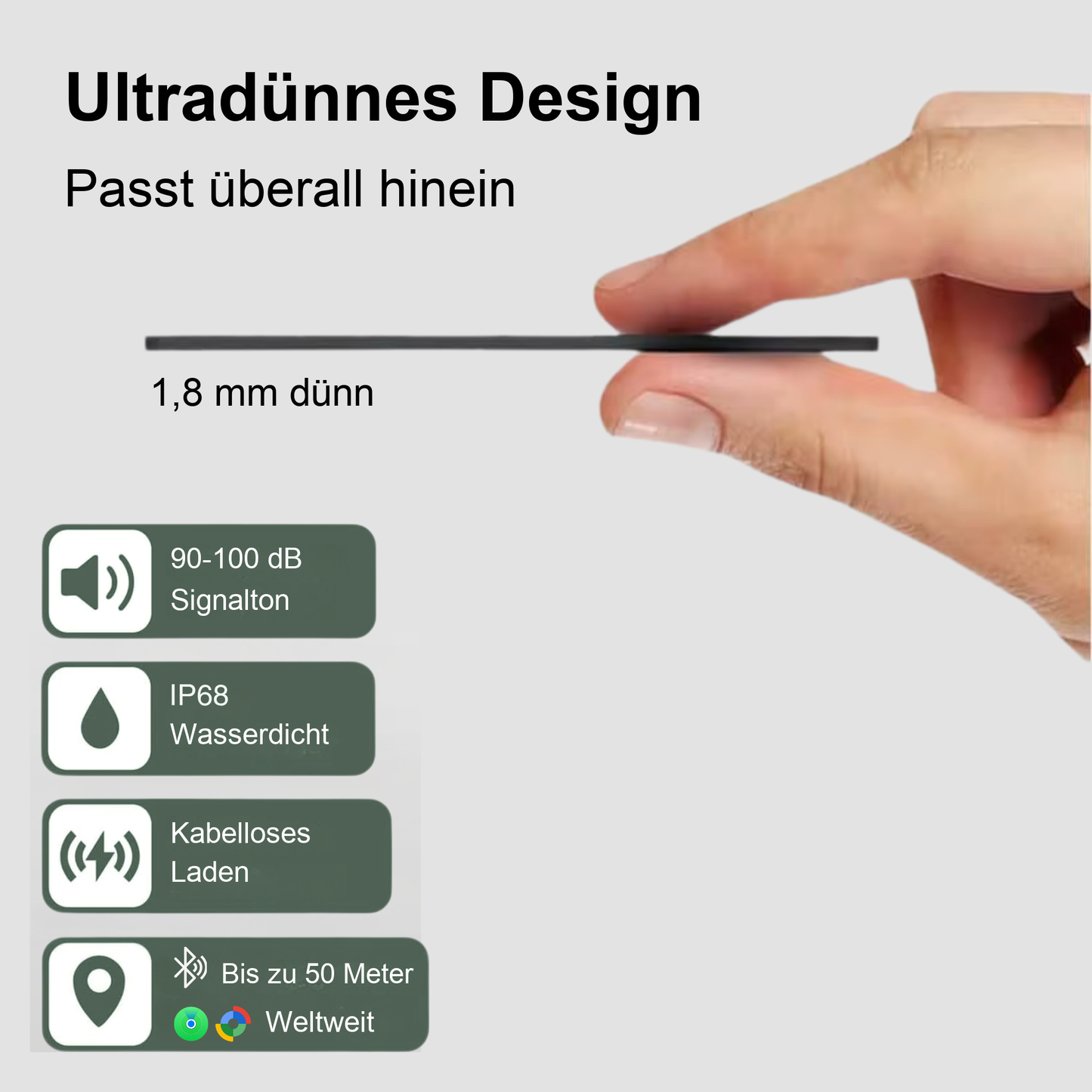 Smart Card™ - Ultradünne Smart Tracking Card (Ohne Abonnement & 1,8mm)