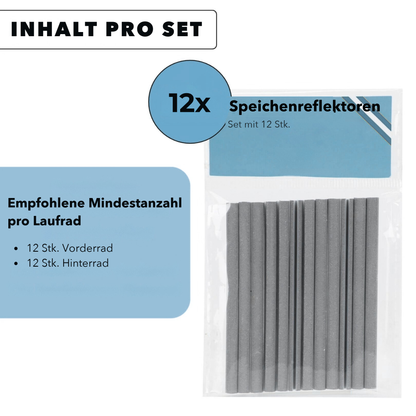 Speichenreflektoren Set (12 Stück)