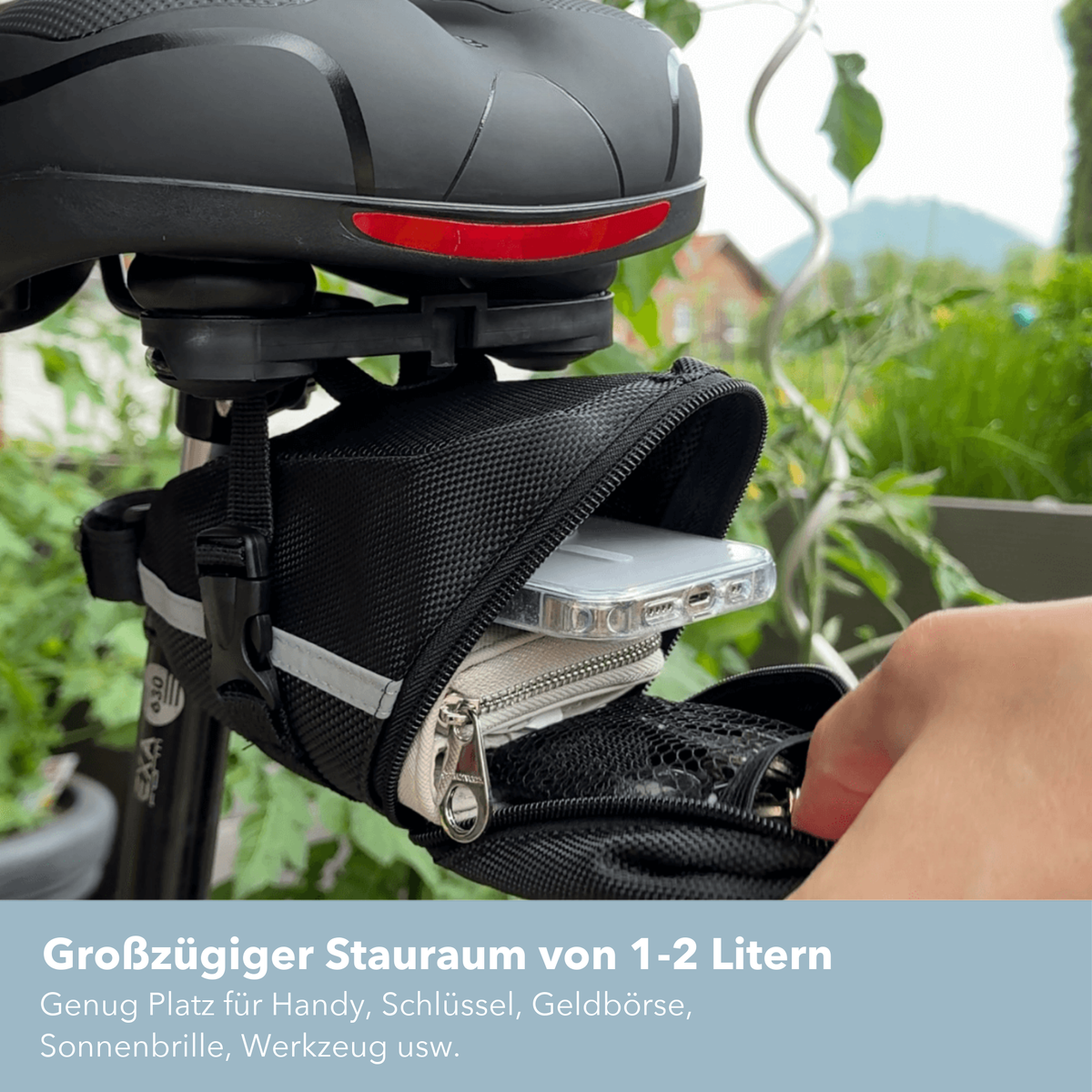 StoreMax Satteltasche - Schlankes Verstauen bei jeder Fahrt