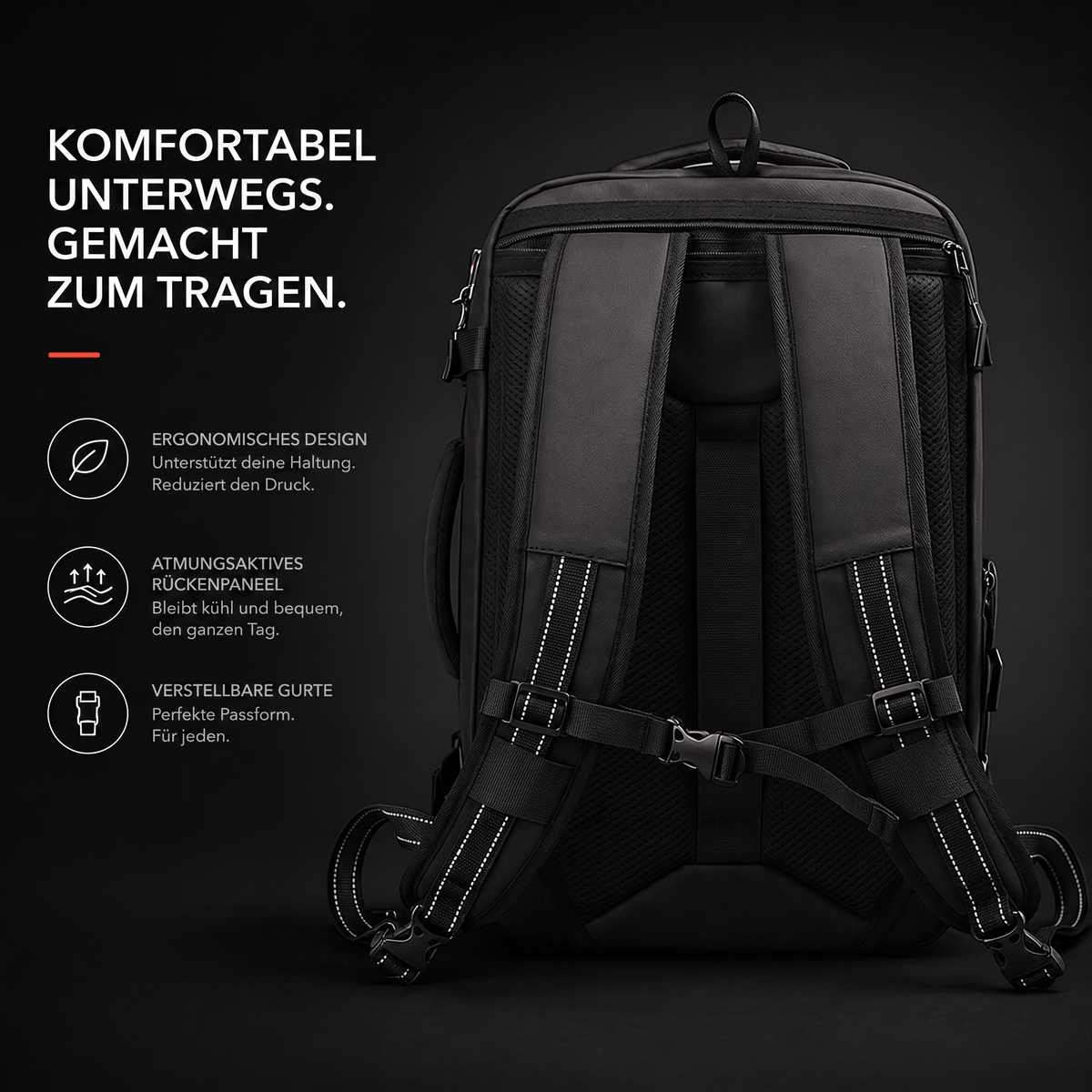 Carry On™ Vakuum-Rucksack - 2x mehr mitnehmen ohne zusätzliche Gepäckgebühren.