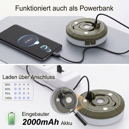 Garden & Camp Glow™ Pro - Von dunklem Lager zu gemütlichem Outdoor-Platz in Sekunden