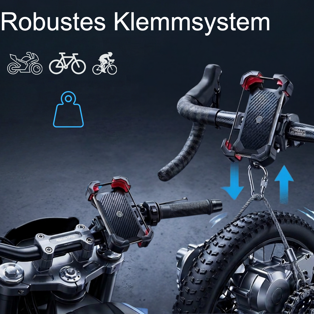 JR RockSolid™ Phone 360° - Nie wieder Angst, dass dein Telefon bei hoher Geschwindigkeit herunterfällt