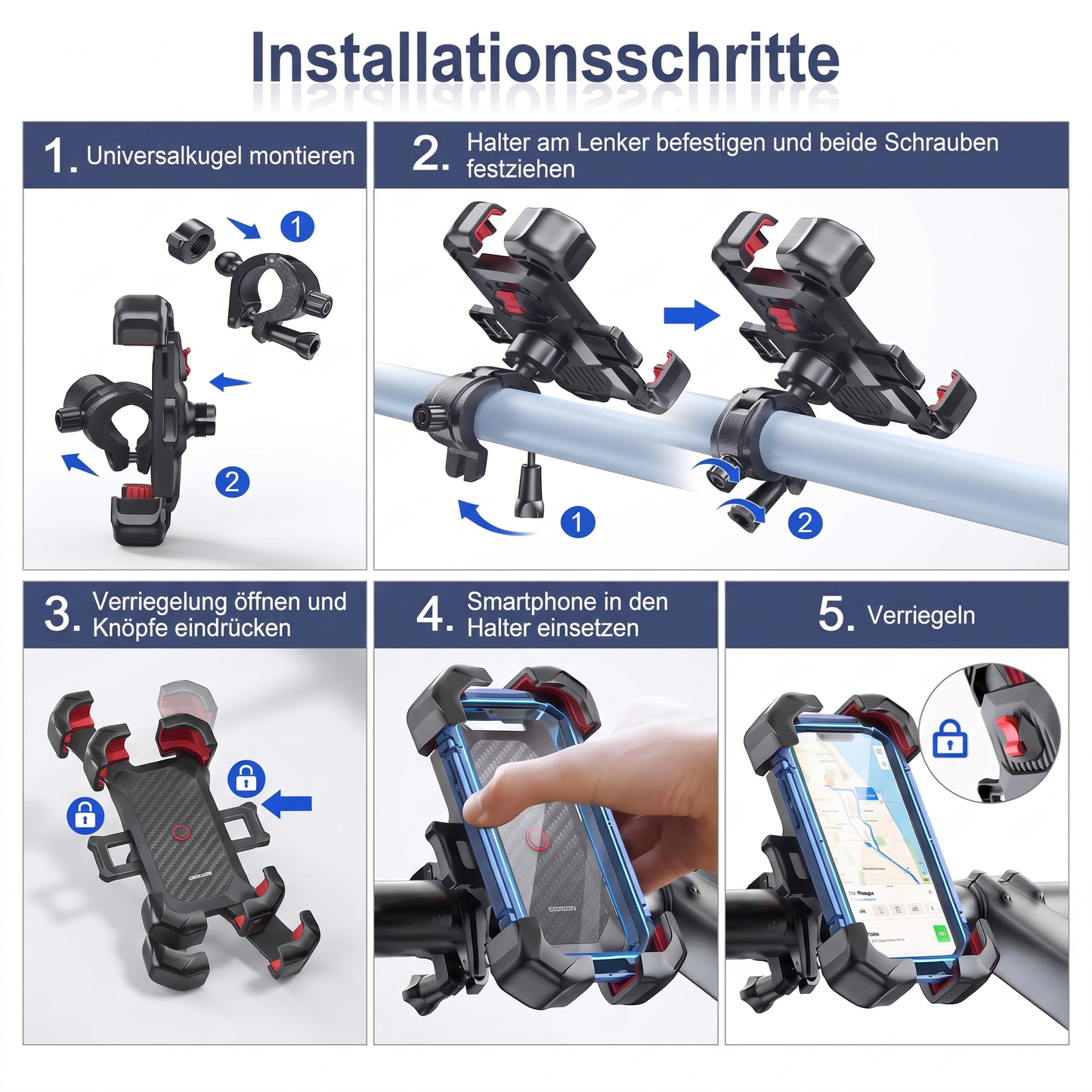 JR RockSolid™ Phone 360° - Nie wieder Angst, dass dein Telefon bei hoher Geschwindigkeit herunterfällt