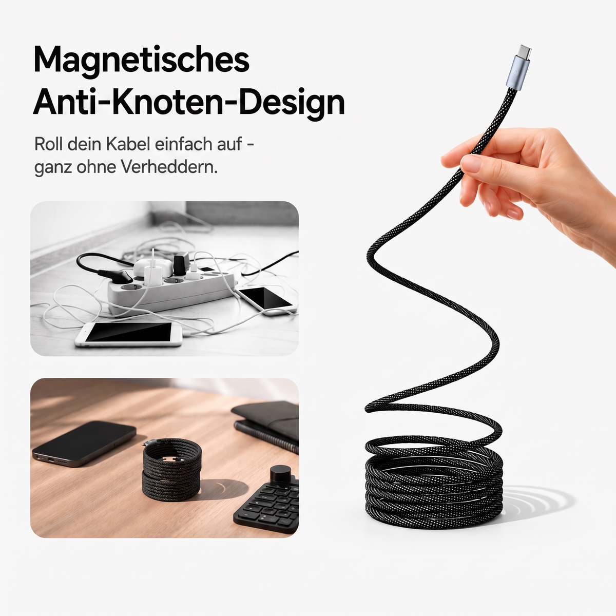 MagCable | Magnetisches Kabel, das sich nicht verheddert