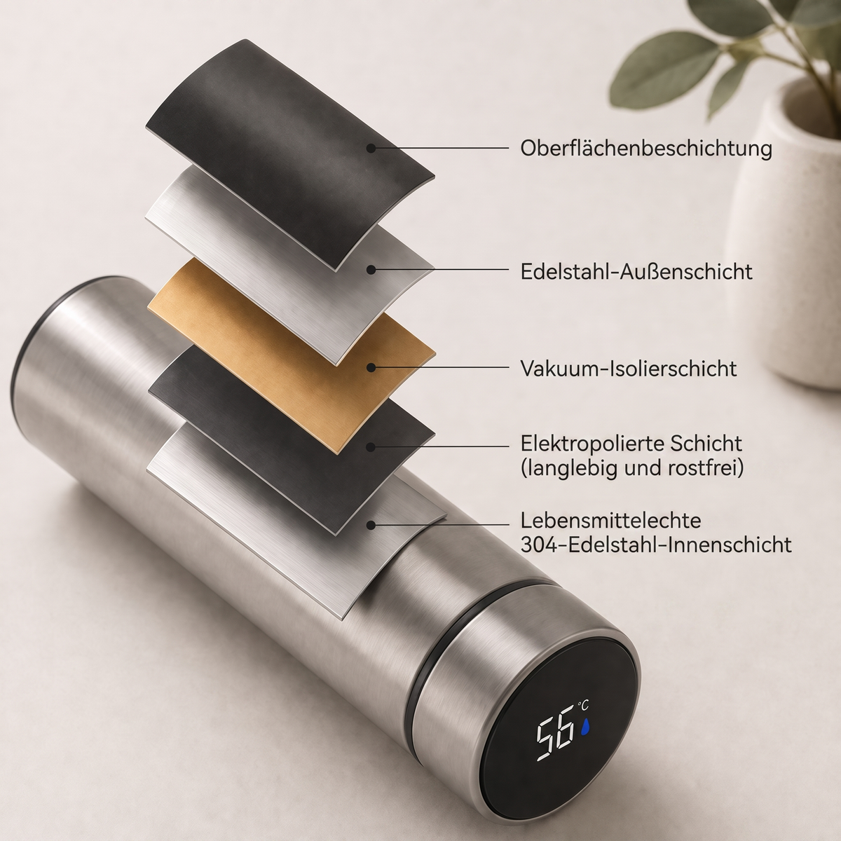 PauseFlow™ Thermos - Wo du anhältst, beginnt dein Moment