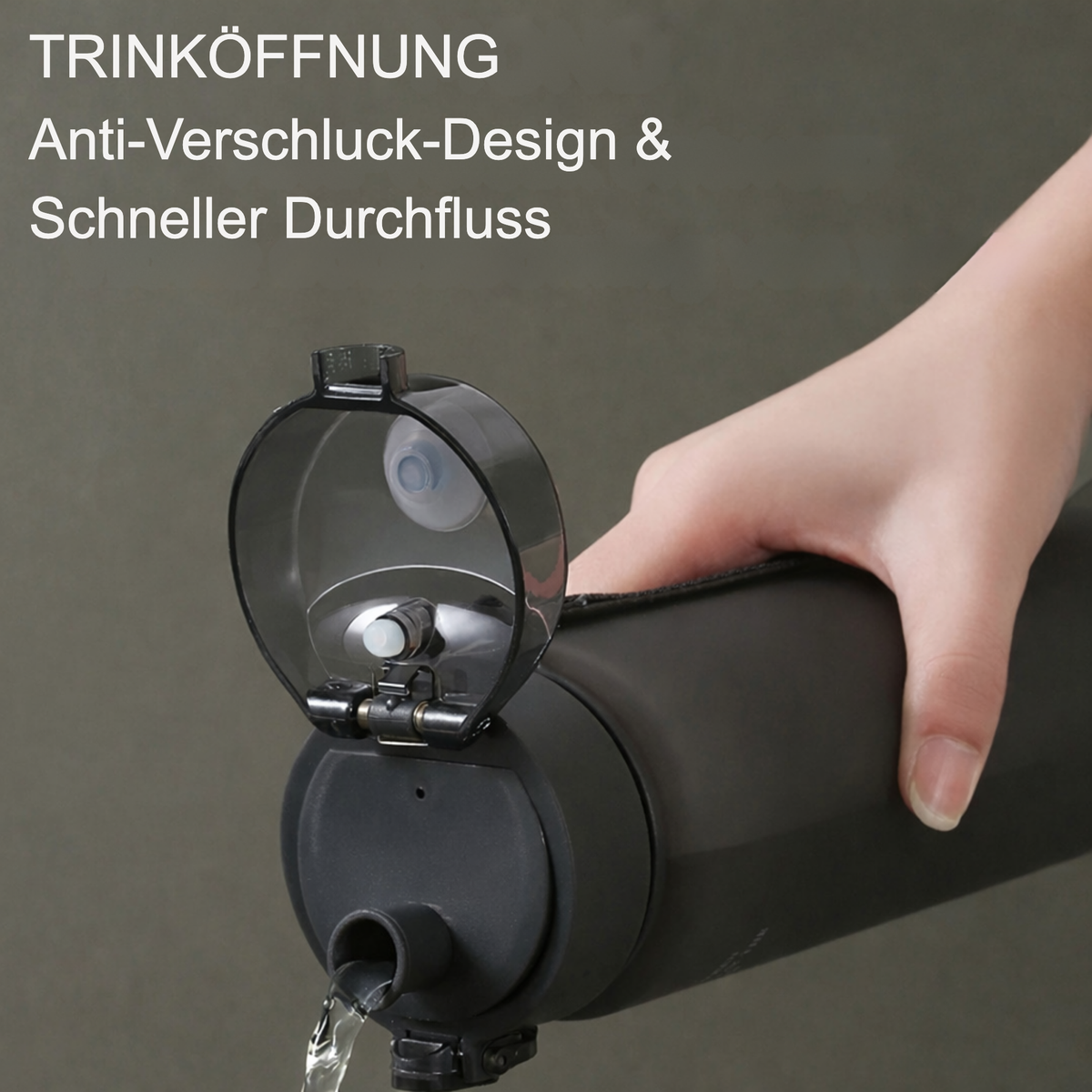 PeakHydro - Auslaufsichere Wasserflasche (560ml)