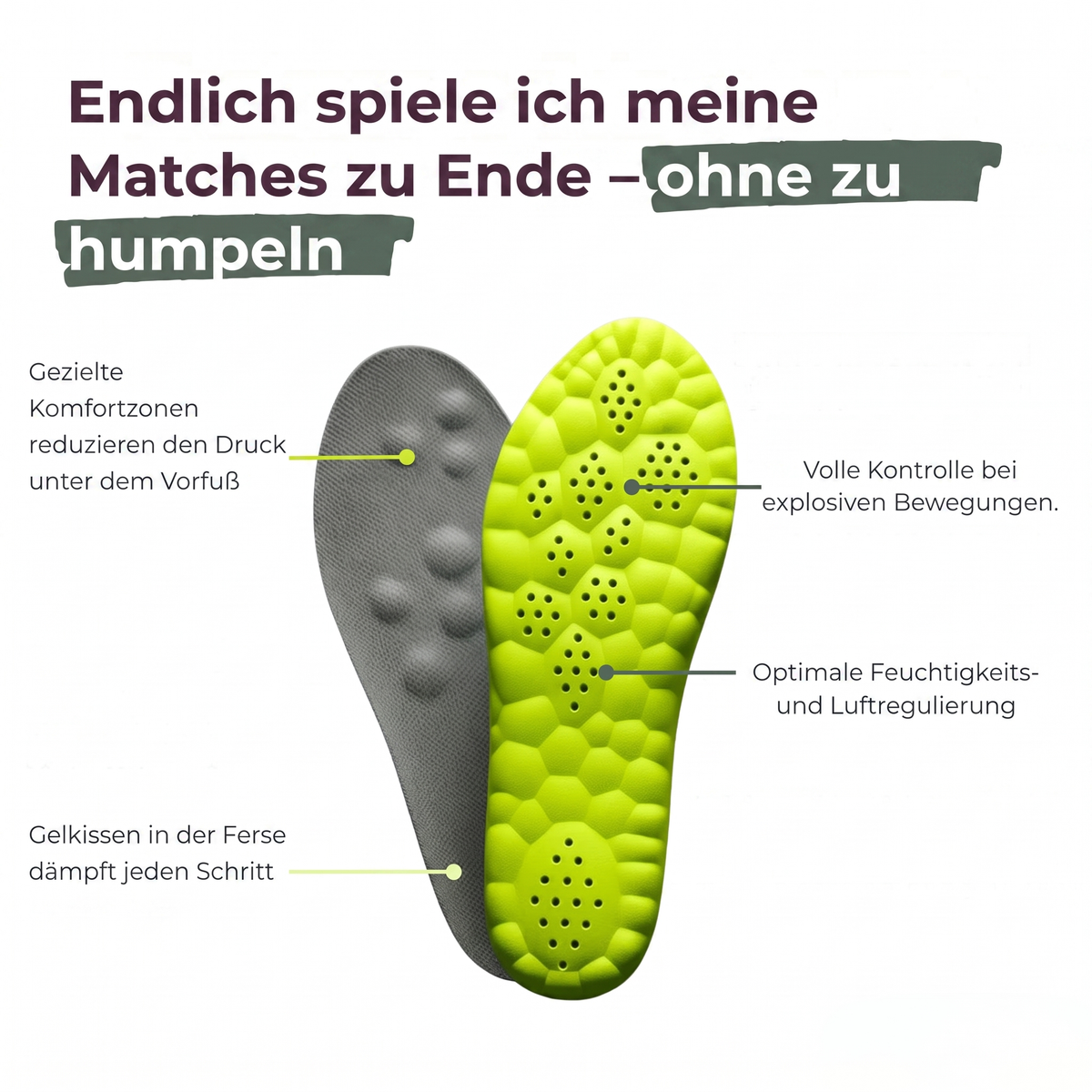 Podostep™ Padel Pro - Länger Und Schmerzfrei Auf Dem Platz