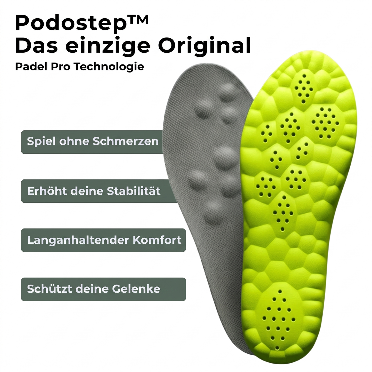 Podostep™ Padel Pro - Länger Und Schmerzfrei Auf Dem Platz