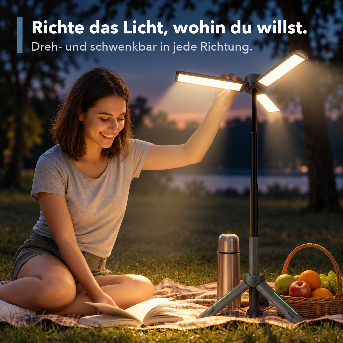 PowerGlow Pro Camp - Campinglampe und Powerbank in einem