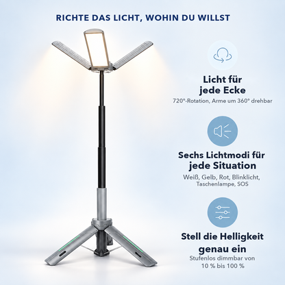 PowerGlow Pro Camp - Campinglampe und Powerbank in einem