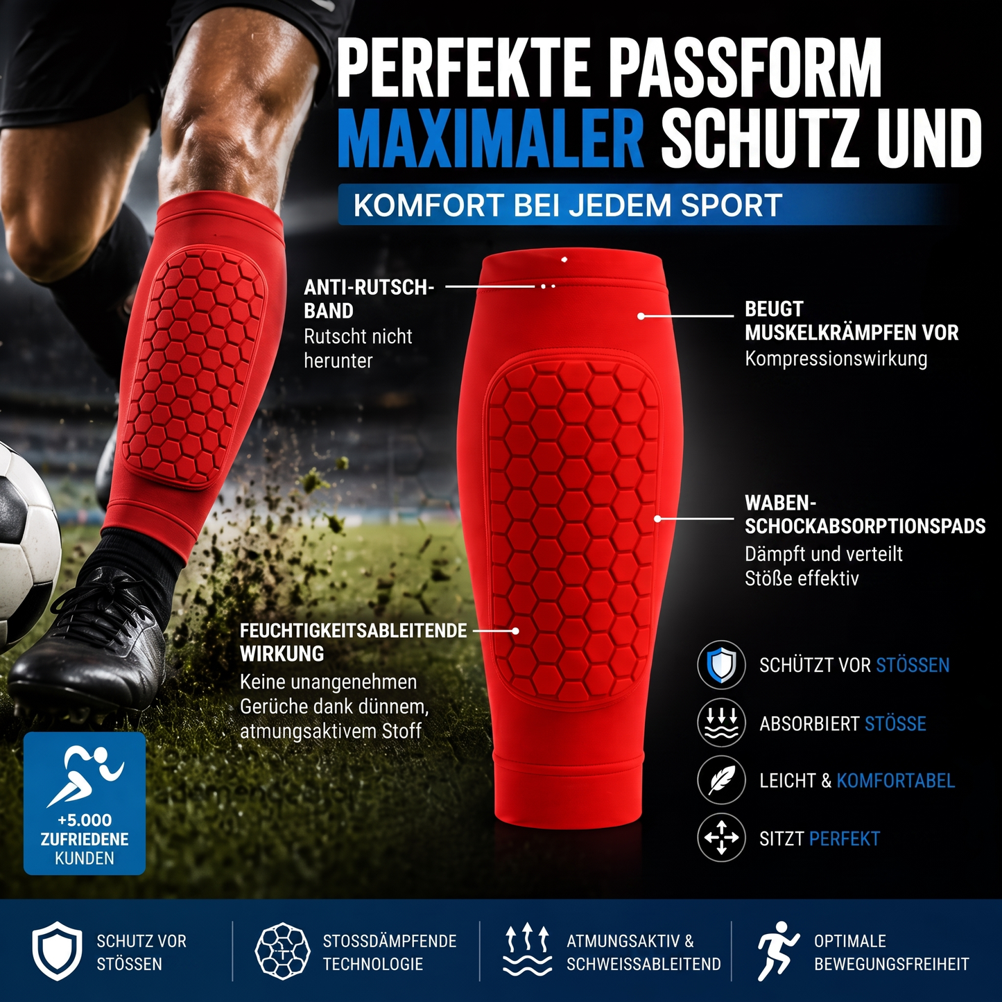 ShinX™ Performance – Verhindert Schmerzhafte Schienbeine Beim Sport