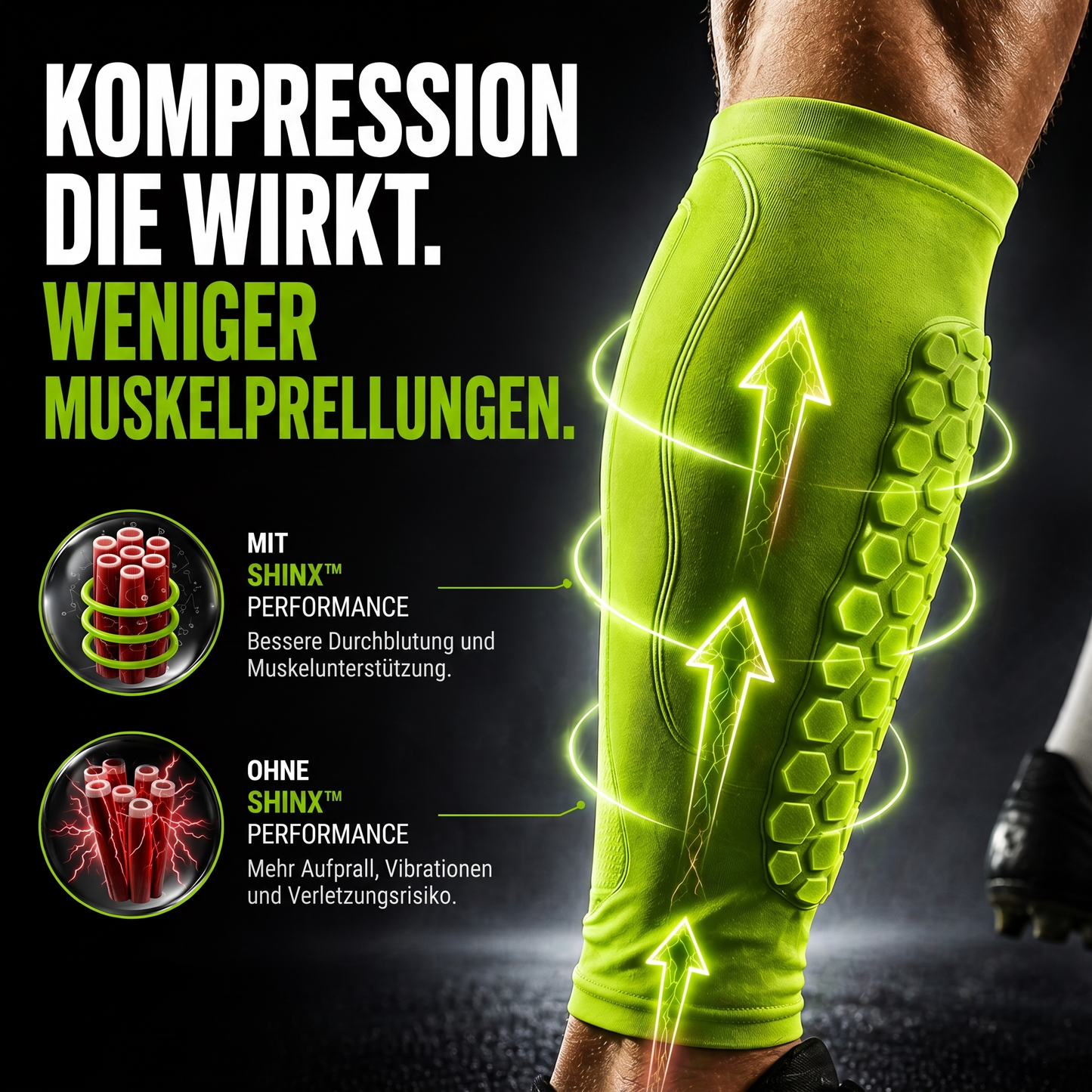 ShinX™ Performance – Verhindert Schmerzhafte Schienbeine Beim Sport