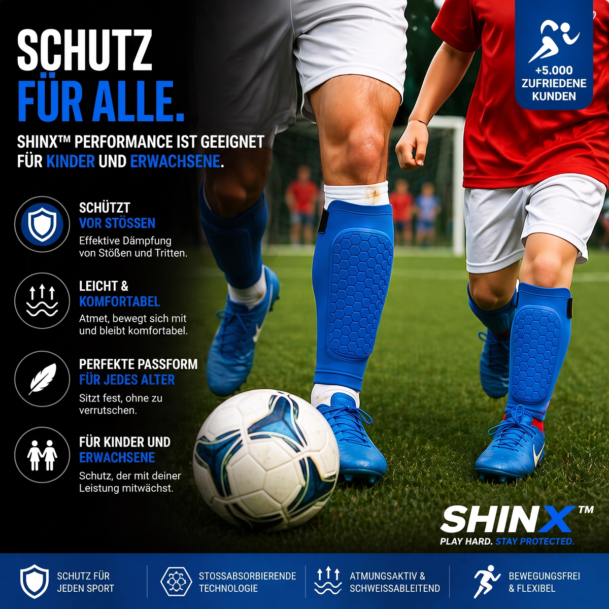 ShinX™ Performance – Verhindert Schmerzhafte Schienbeine Beim Sport