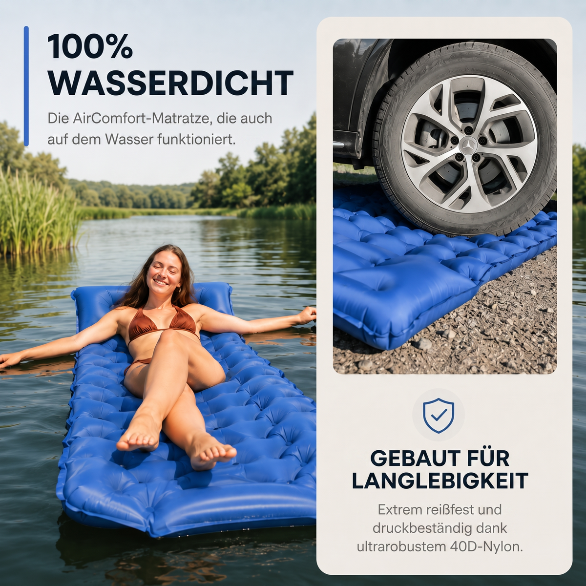 AirComfort™ Sleep'n Float - Von hartem Boden zu komfortablem Liegen