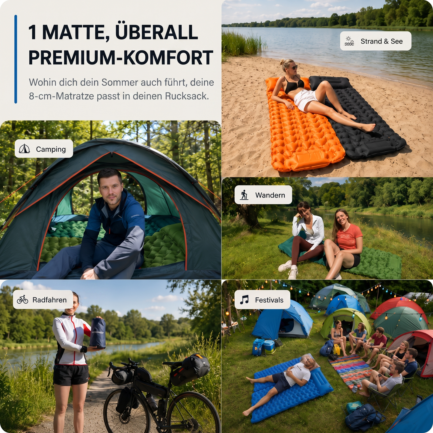 AirComfort™ Sleep'n Float - Von hartem Boden zu komfortablem Liegen