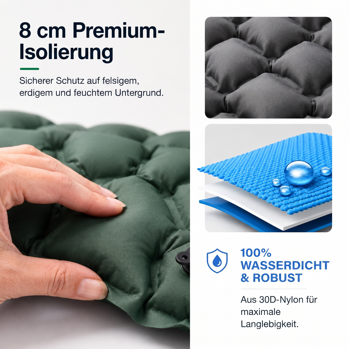 AirComfort™ Sleep'n Float - Von hartem Boden zu komfortablem Liegen