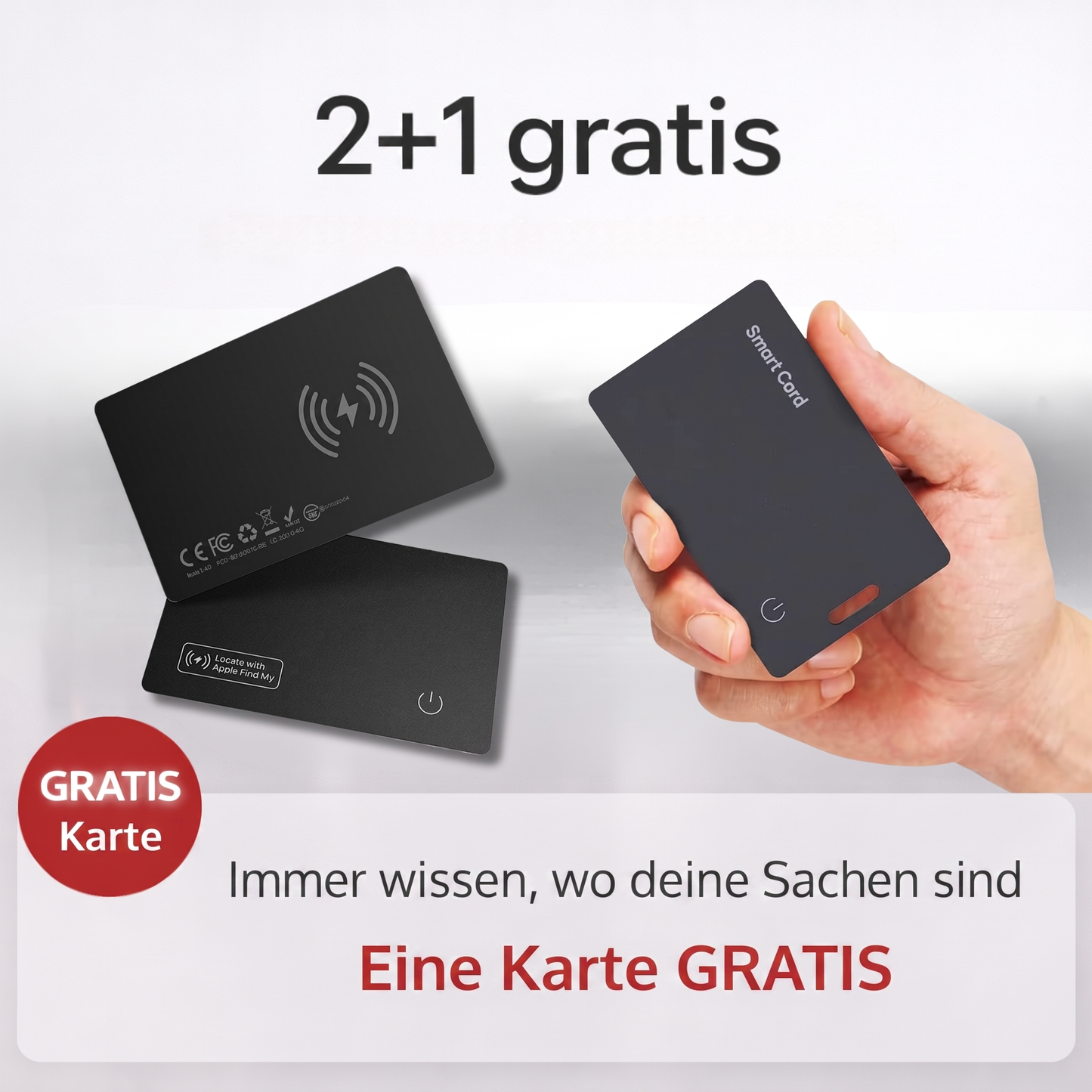Smart Card™ - Ultradünne Smart Tracking Card (Ohne Abonnement & 1,8mm)