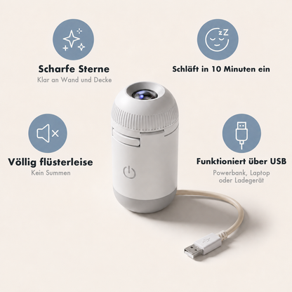 StarDream Vorteile: scharfe Sterne, flüsterleise, USB