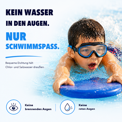SwimSnap™ - Die Schwimmbrille, die Kinder selbst aufsetzen.